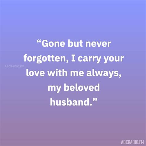 Husband Remembrance Quotes Abcradio Fm