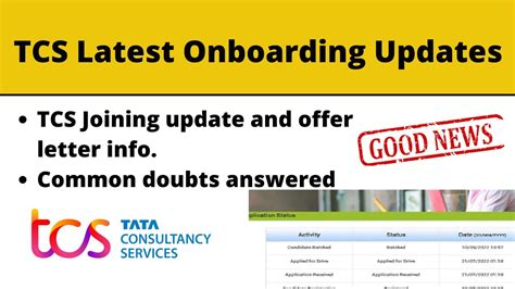 Tcs Joining Dates Released Tcs Joining Onboarding Updates