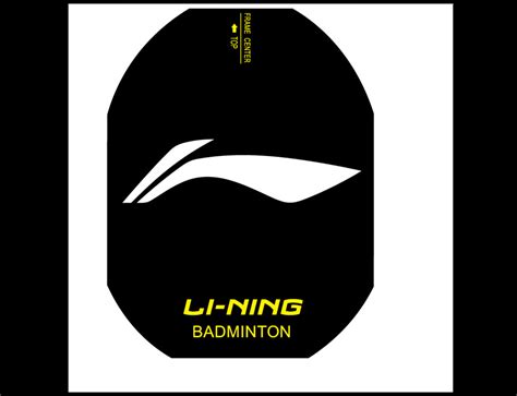 Li Ning Yonex Victor Lin Dan For Badminton Racquet String Logo Stencil