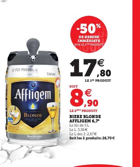 Promo Bière Blonde Affligem 6 7 chez Hyper U iCatalogue fr