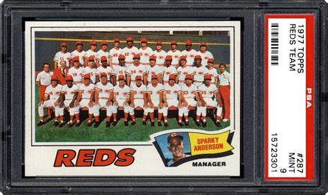 1977 Topps Reds Team Psa Cardfacts®