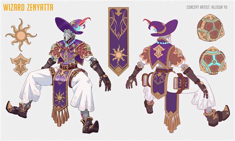 Wizard Zenyatta Skin Concept Art Overwatch 2 Art Gallery