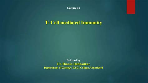 T Cell Mediated Immunity Ppt