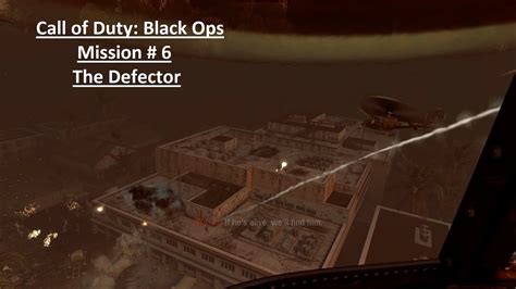 Call Of Duty Black Ops Mission The Defector Youtube