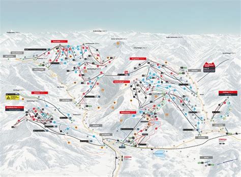 Mittersill Ski resort - Piste map Kitzbühel