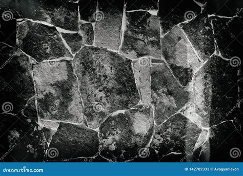 Cracked Stone Wall stock image. Image of wall, cracked - 142702333