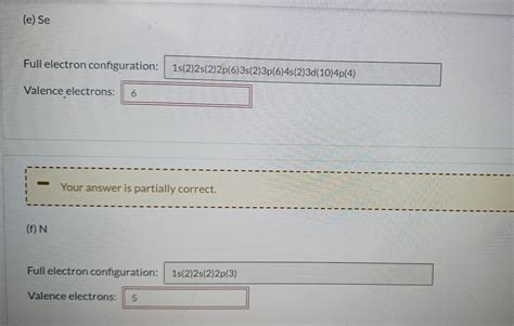 Solved Full electron configuration: Valence, | Chegg.com