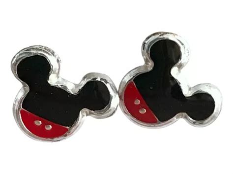 Aretes Broqueles Mickey Mouse Plata 925 Cuotas sin interés