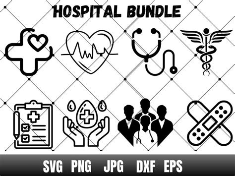 Medical Icons Svg Nurse Svg Bundle Doctor Svg Bundle Svg Cut Files Svg