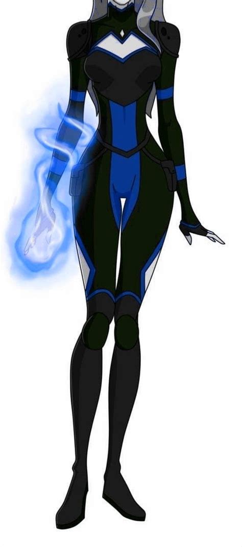 Blue Superhero Costume Design Drawing