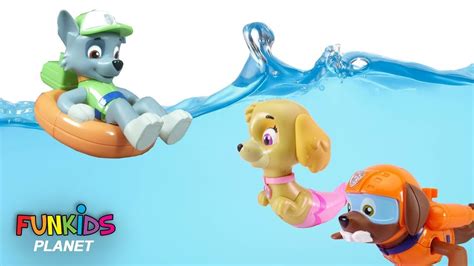 Paw Patrol Merpups Bath Squirters Learning Fun Youtube