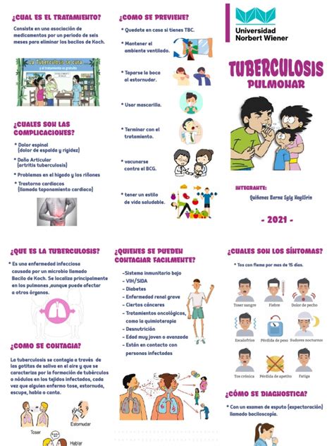 Triptico Tbc Terminado Pdf Tuberculosis Especialidades Medicas