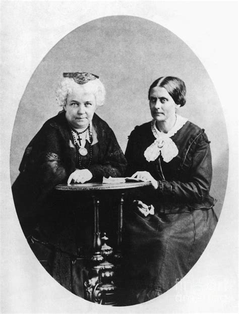 Elizabeth Cady Stanton And Susan B By Bettmann