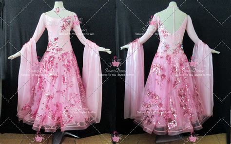 Pink Made-To-Measure Waltz Costumes For Dance School Dance Dresses BD-SG4604