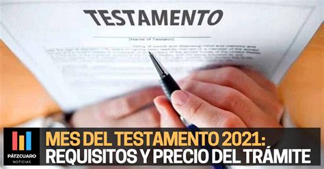 Septiembre y octubre meses del testamento 2021 en Michoacán