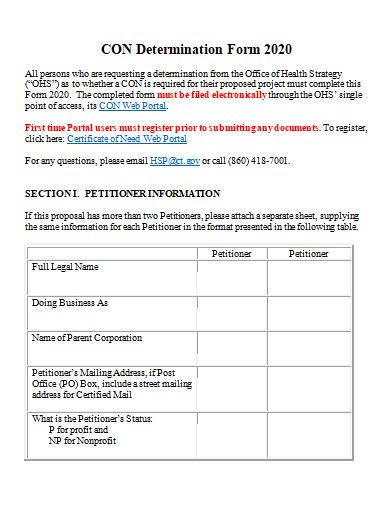 FREE 25 Determination Form Samples In MS Word PDF