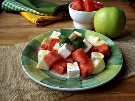 Insalata Di Anguria E Feta Con Mela Verde Ricetta Insalata Di