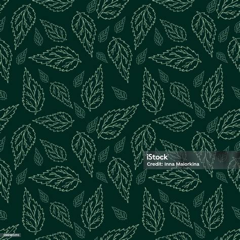 Leavesptterngreen Stock Illustration Download Image Now Abstract