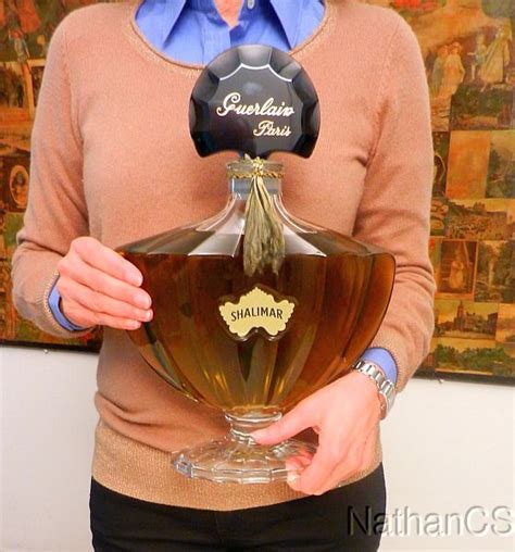 Most Collectible Huge 15in Factice Perfume Bottle Shalimar By Guerlain
