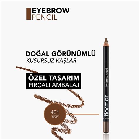Flormar Doğal Görünüm Veren Fırçalı Kaş Kalemi - 401 Beige