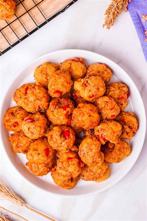 Pimento Cheese Sausage Balls Zesty Take Two Tapas