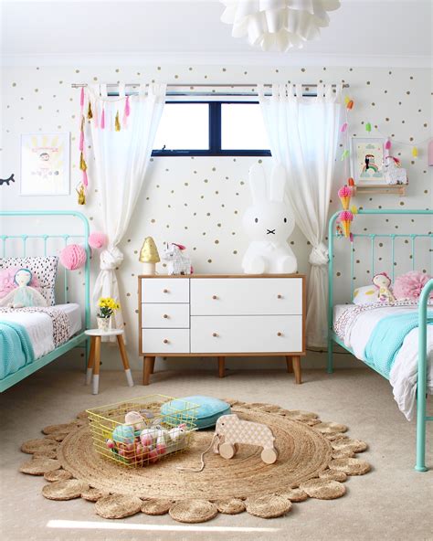 Shared girls bedroom ideas - four cheeky monkeys