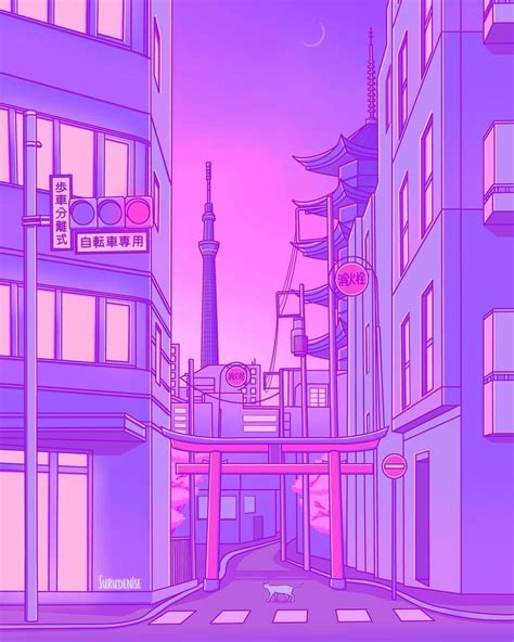 Purple Japanese Aesthetic Wallpapers Wallpaper Cave