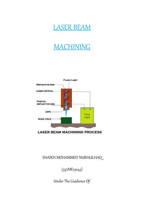 Laser Beam Machining Pdf