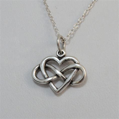 Infinity Heart Necklace - 925 Sterling Silver