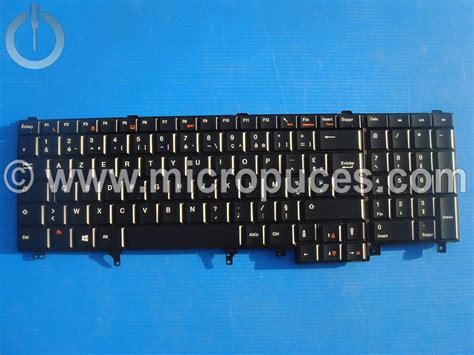 Clavier Azerty Pour Dell Latitude E6520 Rétroéclairé