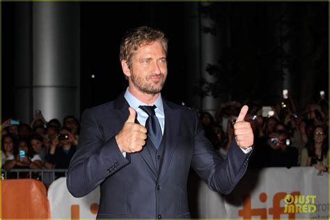 Gerard Butler Joins Salma Hayek Adrien Brody At Tiff For Septembers