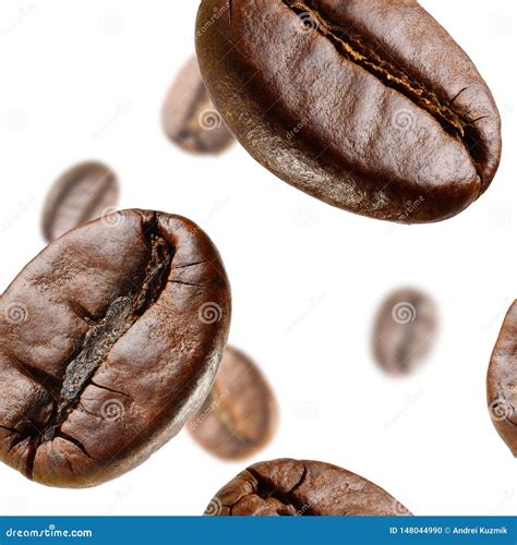 Coffee Bean Seamless Texture Or Pattern Stock Photo Image Of Roasted