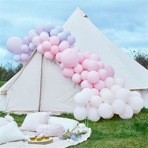 Kit Darche De Ballon Luxe Rose Pastel Et Violet