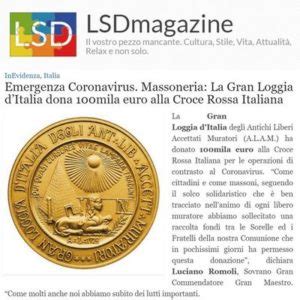 Lsdmagazine Emergenza Coronavirus Massoneria La Gran Loggia D