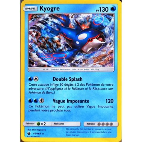 Carte Pok Mon Kyogre Sl Soleil Et Lune Temp Te C Leste Neuf