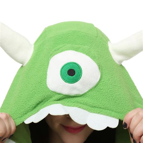 Mike Wazowski Kigurumi Costume Unisex Fleece Pajamas Onesie