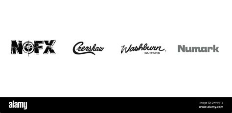 Crenshaw, NOFX, Washburn, Numark. Vector illustration, editorial logo Stock Vector Image & Art ...