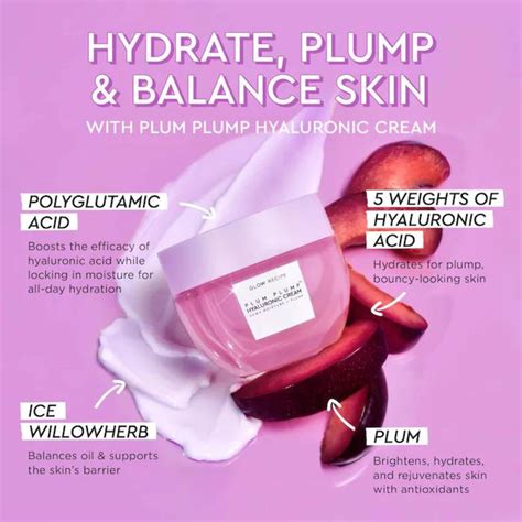 Plum Plump Hyaluronic Acid Moisturizer Glow Recipe Make Import