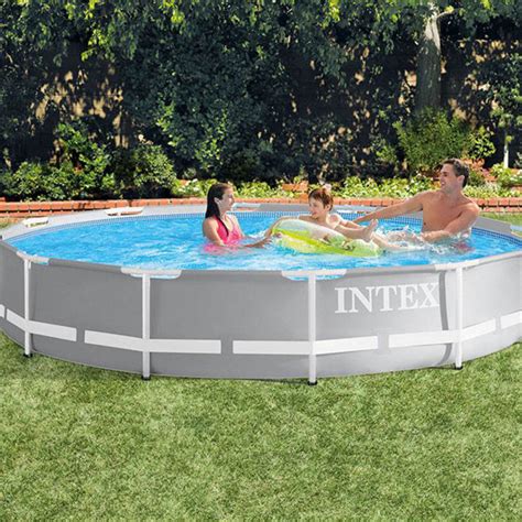 Intex 26711eh 12ft X 30in Prism Above Ground Pool Set W Cover And Maintenance Kit And Reviews