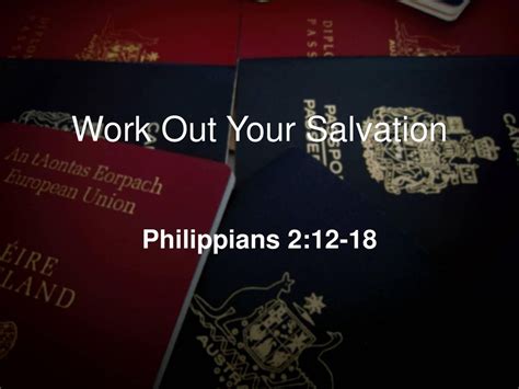 Work Out Your Salvation Ppt Download