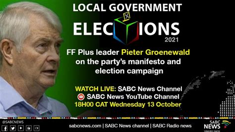 Video Ff Plus Leader Pieter Groenewald On The Partys Manifesto And