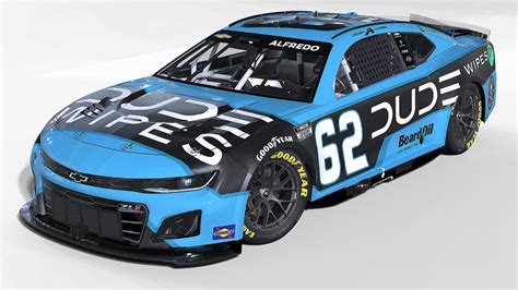 No 62 Beard Motorsports Dude Wipes Paint Scheme