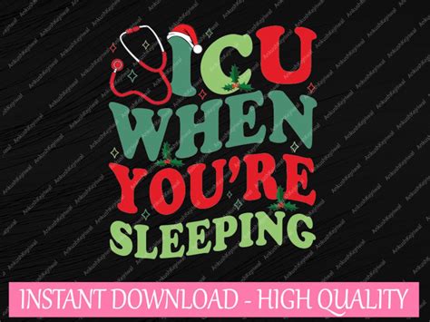 Christmas Icu Nurse Svg Icu Crew Funny Nicu Picu Nurse Tech Svg Funny