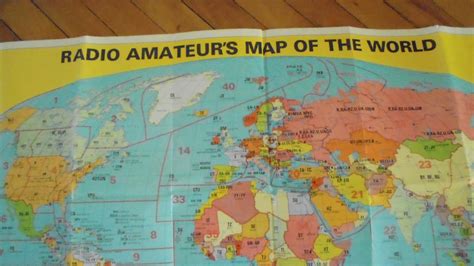 Radio Amateur S Map Of The World Prefix Map Of Warszawa Kup