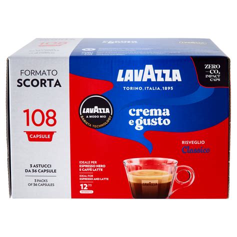 Lavazza A Modo Mio Crema E Gusto Classico 108 Capsule 810 G Carrefour