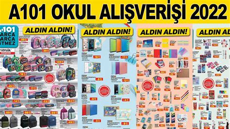 A101 OKUL ALIŞVERİŞİ 2022 KIRTASİYE MALZEMELERİ OKULA DÖNÜŞ 2022