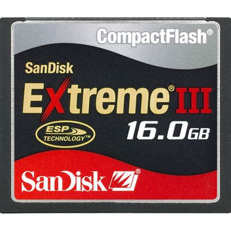 Sandisk Extreme Iii Compactflash 16gb 200x Kenmerken Tweakers