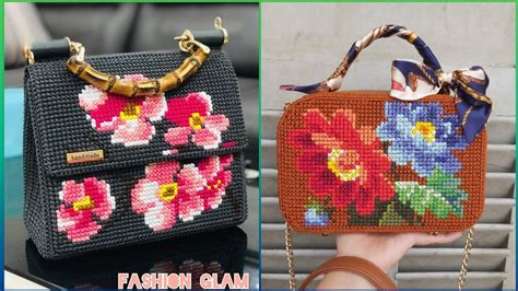 Best New Cross Stitch Embroidery Patterns Plastic Canvas Bags And