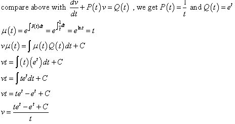 Differential Equations Solved Examples Solve The Ivp Y T Y E