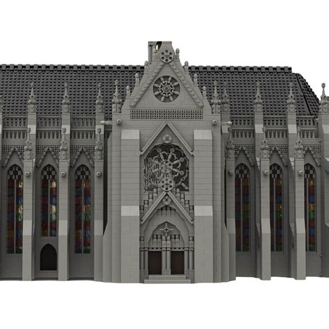 Gothic Church of St. Remigius Assembly Model Small Particles Building ...